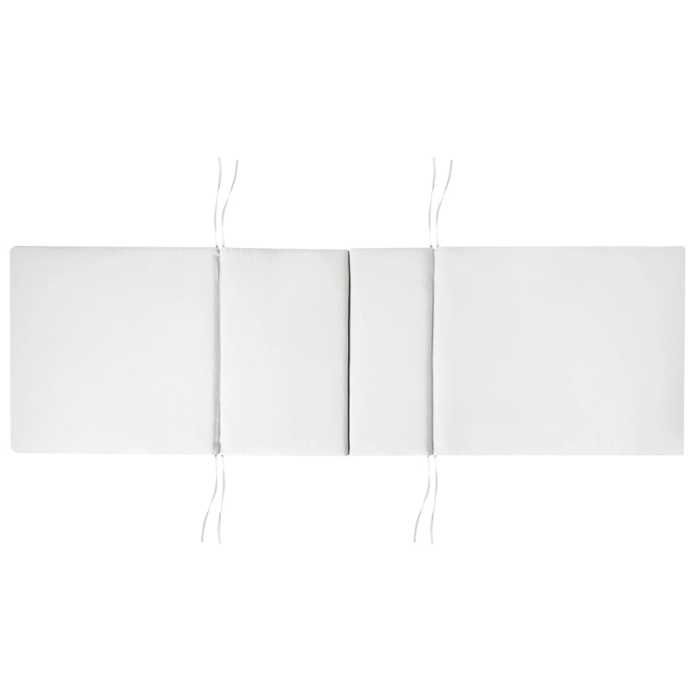 Cuscino per sdraio da giardino in tessuto poliestere bianco sporco cuscino per seduta e schienale design moderno cuscino da esterno