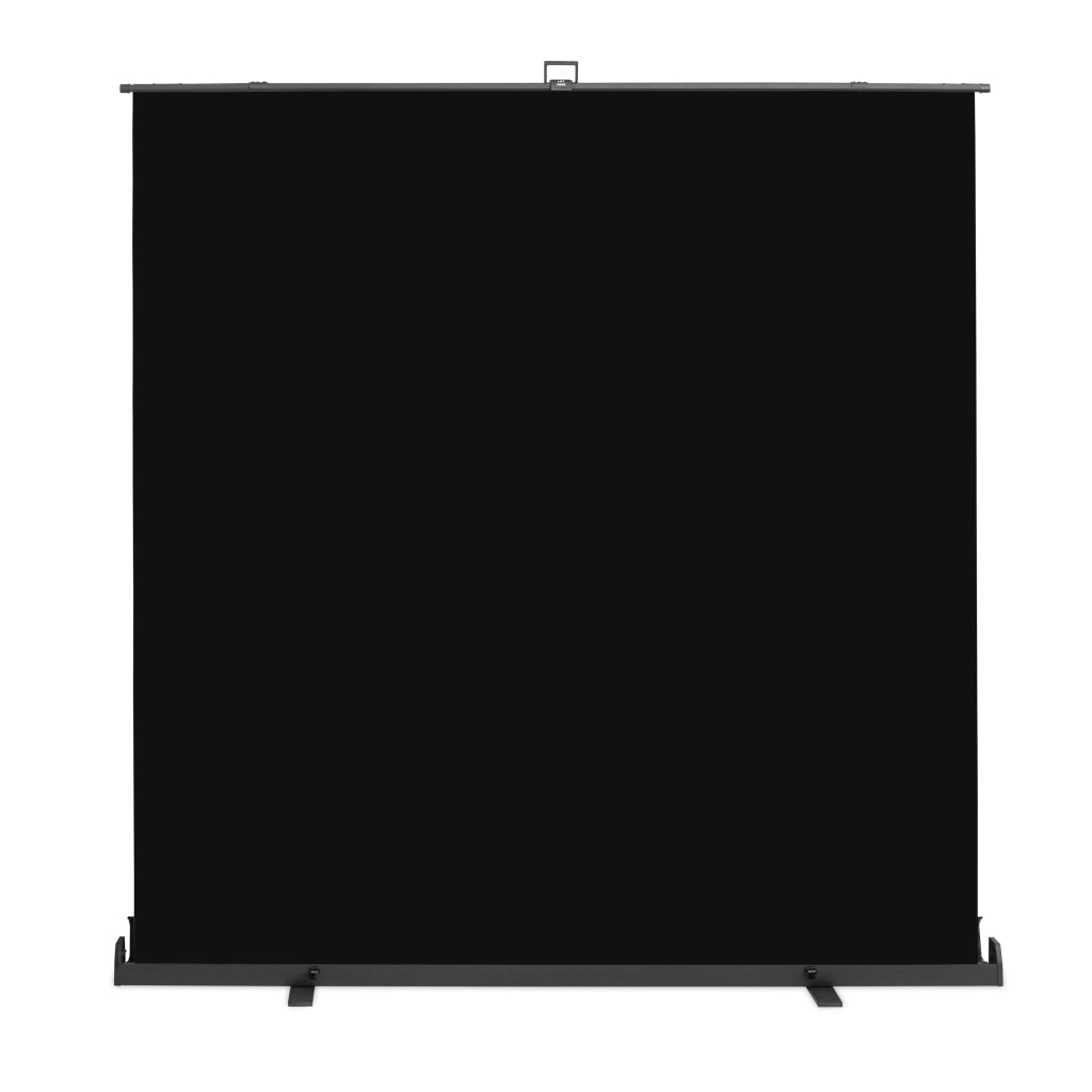 Fondale fotografico a rullo nero 210 x 220 cm, sfondo avvolgibile con supporto, sistema per studi fotografici, pannello ingualcibile ideale per fotografia low-key