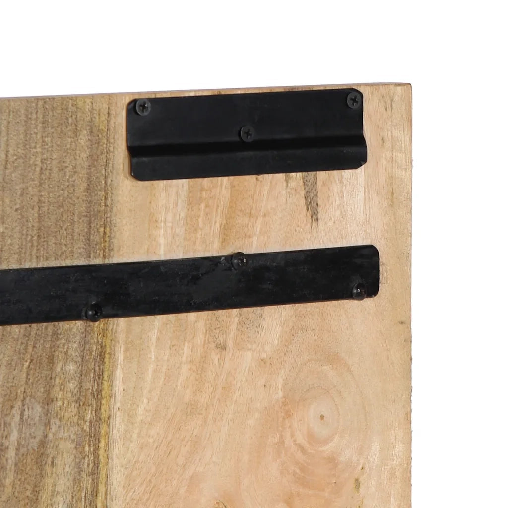 vidaXL Testiera 160 cm in Legno Massello di Mango Grezzo