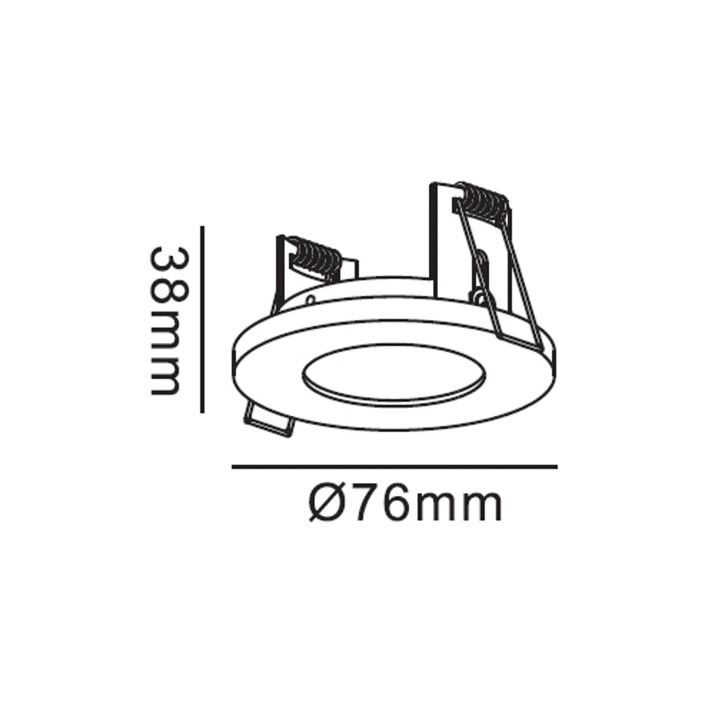 Faretto incasso rotondo bianco IP65 GU10 Lagos Light Prestige
