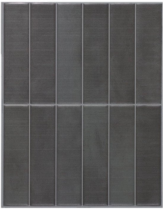 Tegoli 3D per pavimento e parete, Marocco grigio scuro, 5 pezzi (29,02 x 22,86 cm), autoadesivi, facili da installare, prodotti in Canada