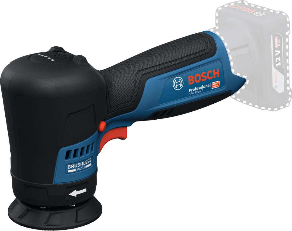 Bosch GPO 12V‑77 (06019L3000) – Lucidatrice Rotativa 12 V, 77 mm, Brushless