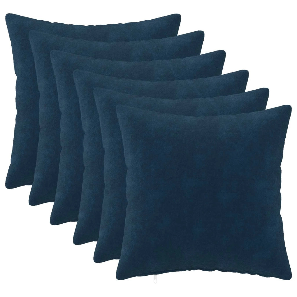 Cuscino con cuscino HEERLEN 6 pz Blu Fleece in microfibra 924280