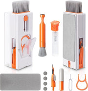 Set di pulizia tastiera, 11 in 1 set di pulizia cuffie laptop, set di pulizia tastiera multifunzione, pulitore di tastiera con spazzola per tablet, telefono cellulare, computer, schermo