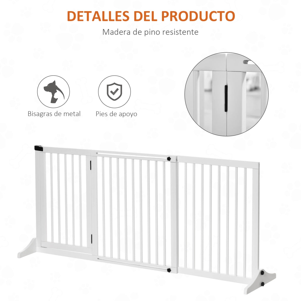 Barriera di sicurezza estendibile per cani ¨C zephmum ¨C 113-166 x 36 x 71 cm bianco