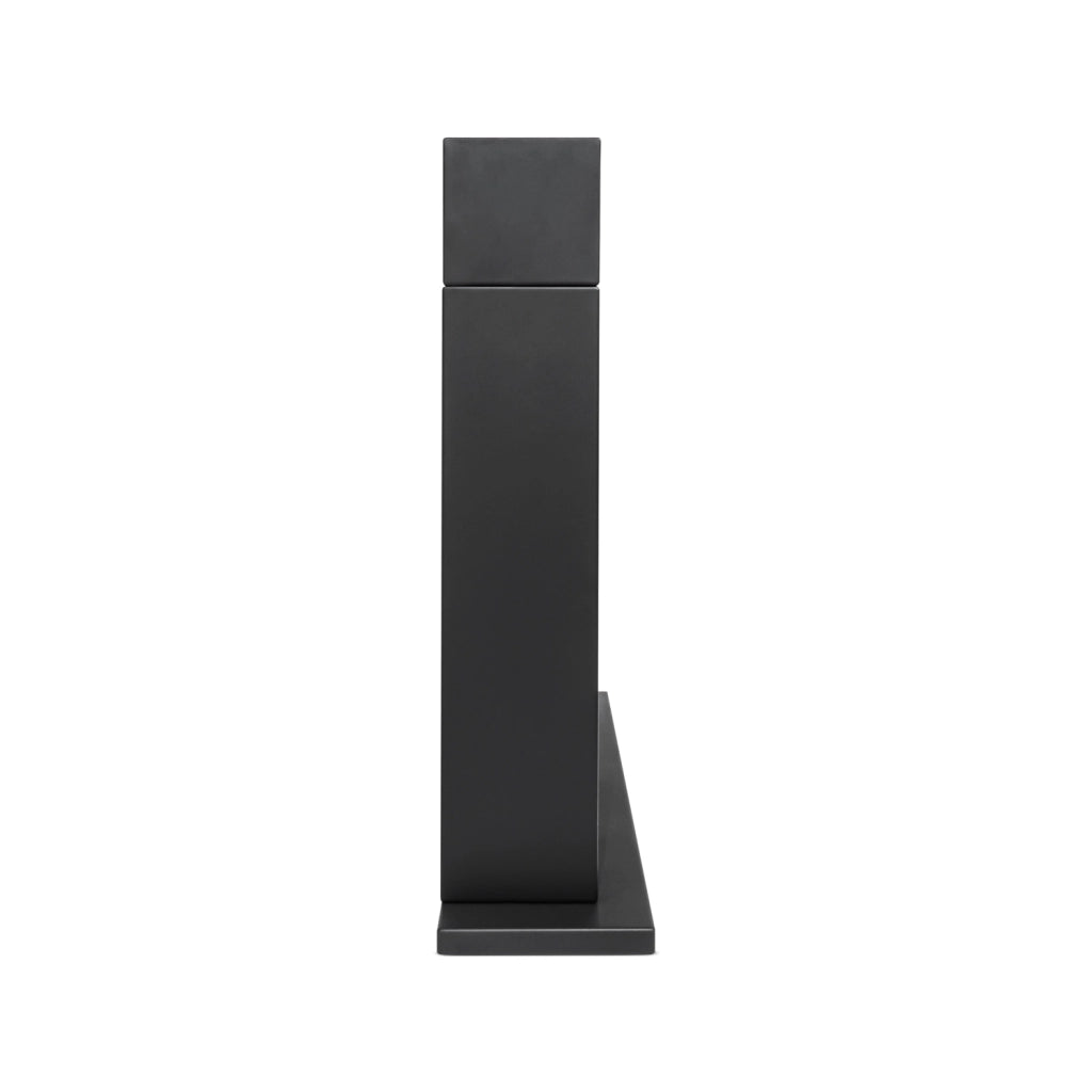 Marco Aurelio - Camino a bioetanolo da terra freestanding, biocamino da pavimento, 73x20xH75 cm colore nero