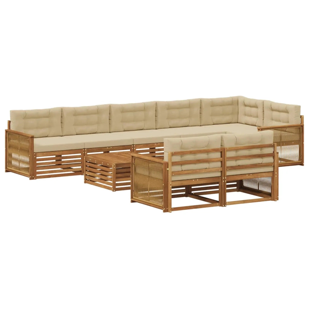 Set di divani da esterno 9 pz 3383541