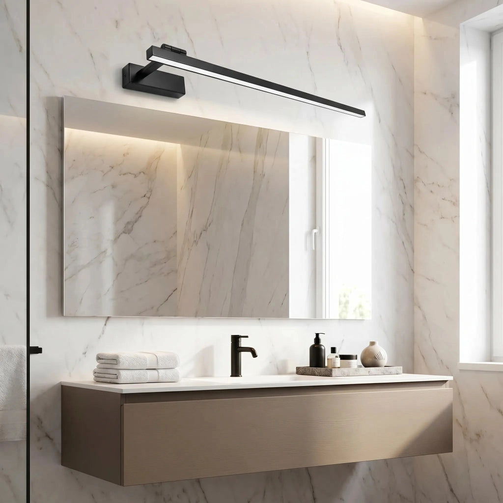 Applique Da Bagno Led Swe036-1w 80cm Black