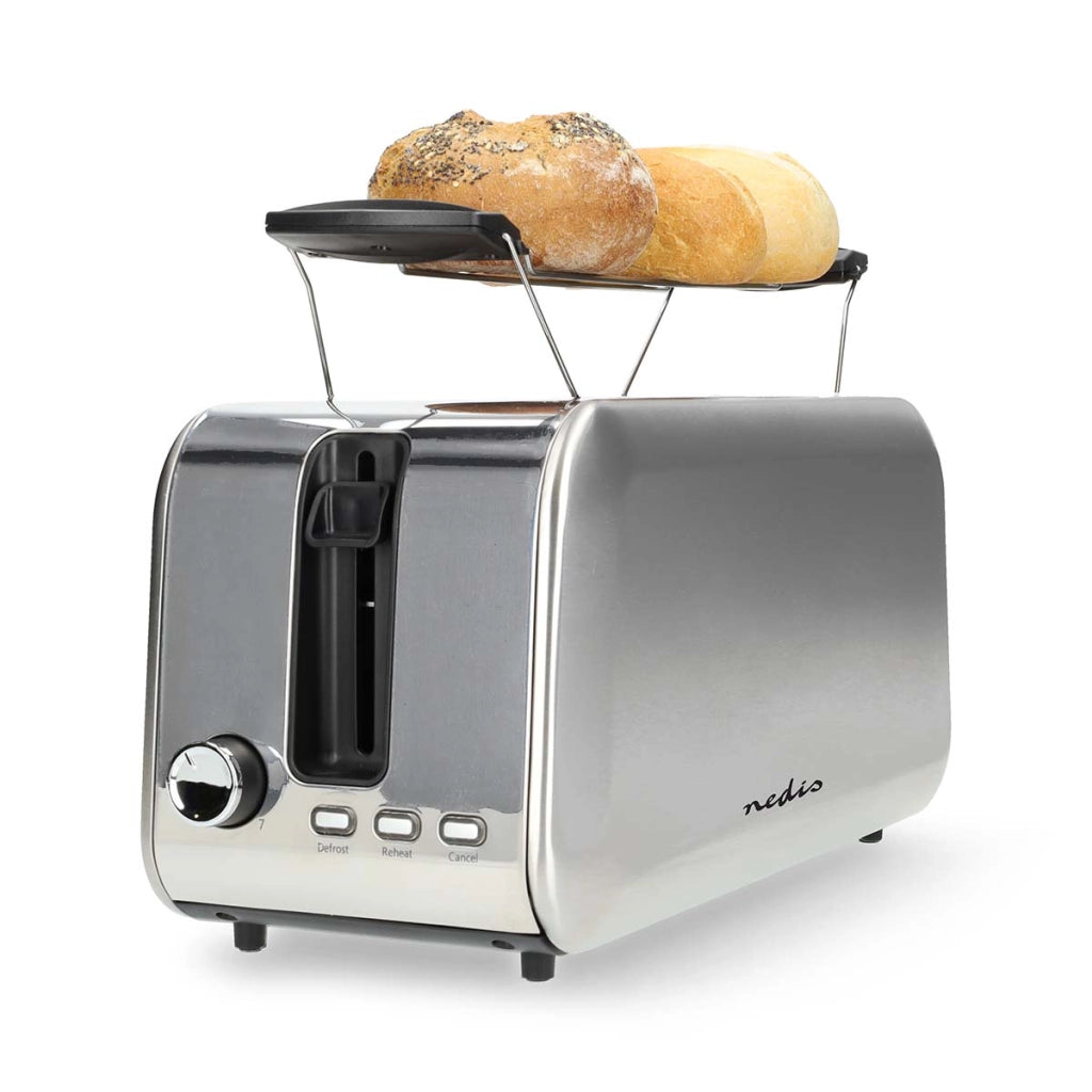 Tostapane con 7 livelli di tostatura 1450W Argento Nedis