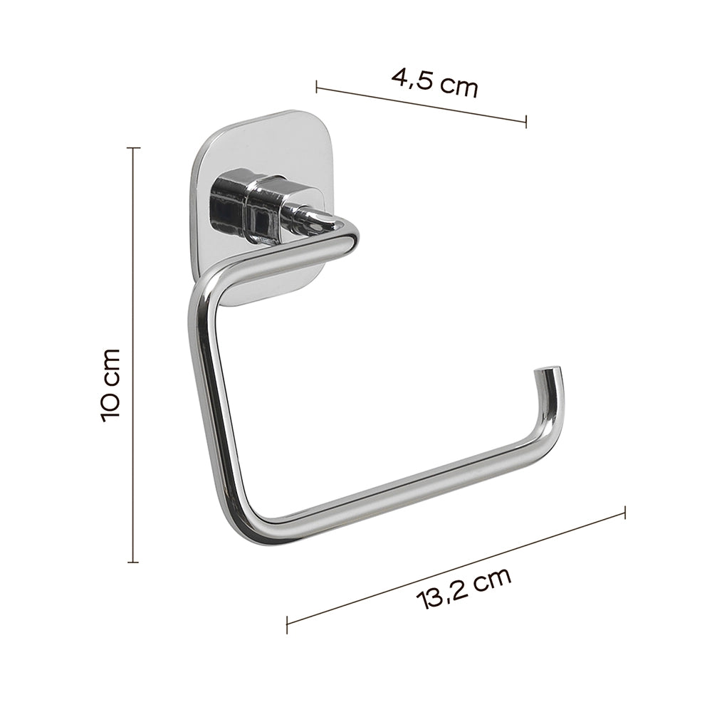 Portarotolo a muro Gedy in acciaio inox e cromall serie Teide