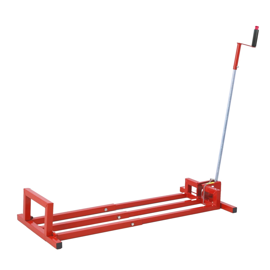 Cavalletto Riparazione Tosaerba Pieghevole ¨C MINIMAL ¨C Acciaio Rosso 400 kg
