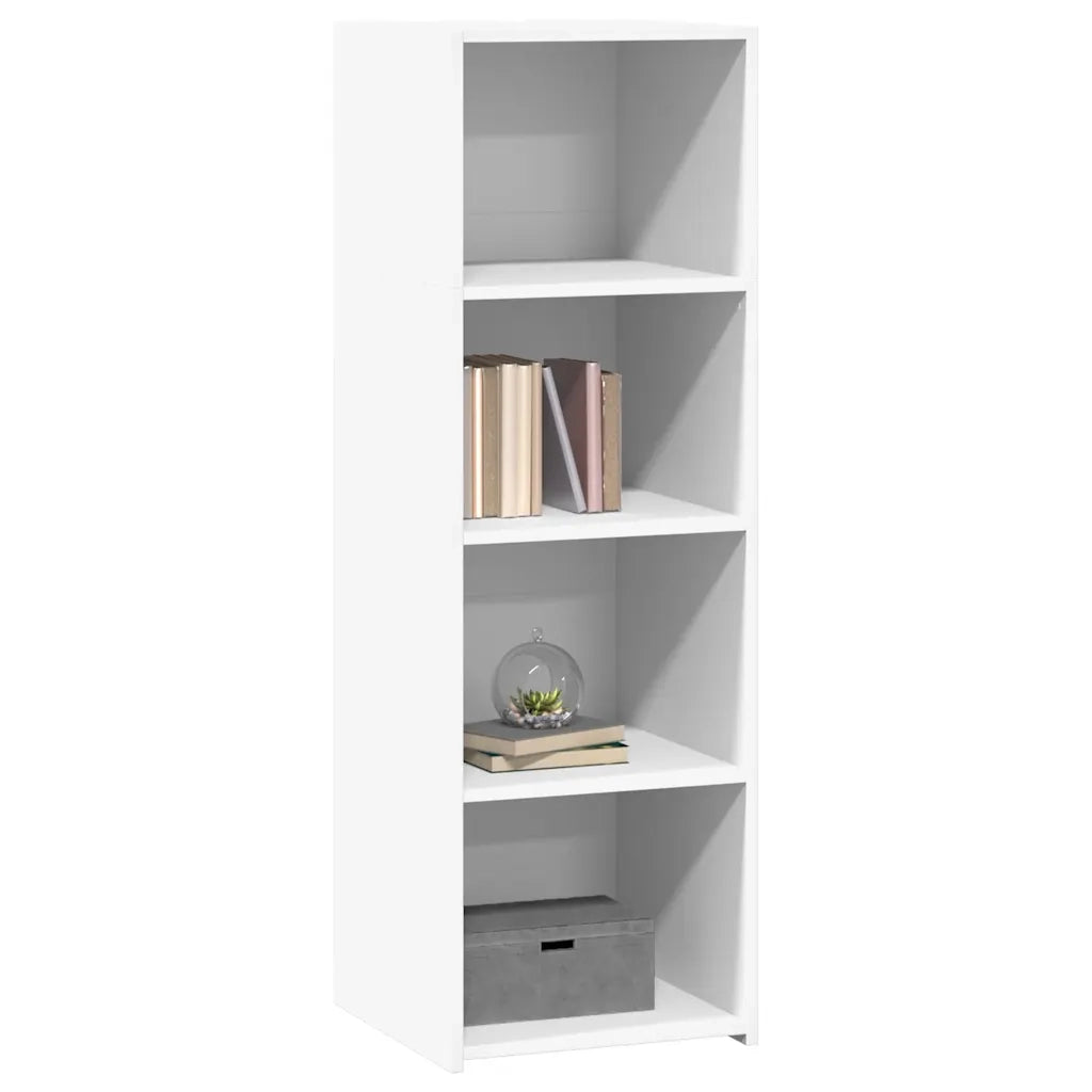 Credenza-Buffet-Armadio da cucina Bianca 40x41x124 cm in Legno Multistrato