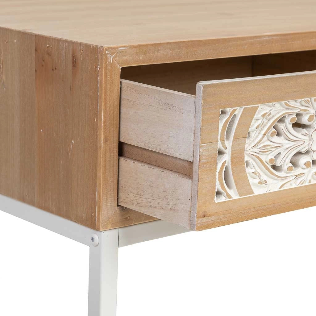 Mobile da ingresso in legno marrone 80x42x79