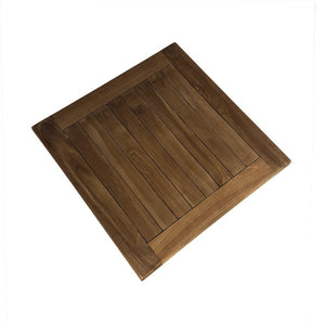 Tavolino Pieghevole Salvaspazio Burraco per Esterno 50x50 cm in Teak