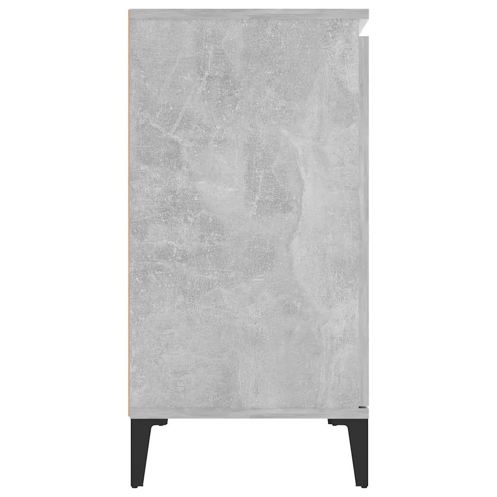 Credenza Grigio Cemento 102x35x70 cm in Legno Multistrato 806116