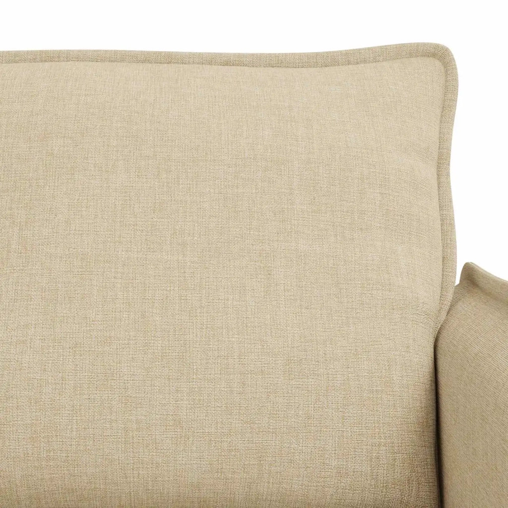 Divano 2 pcs Crema 196 x 82 x 85 cm Tessuto