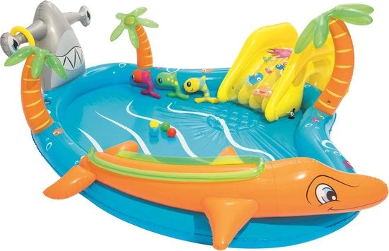 Piscina per bambini con scivolo - Dimensioni 280 x 257 x 87 cm - Ideale per divertimenti estivi in giardino