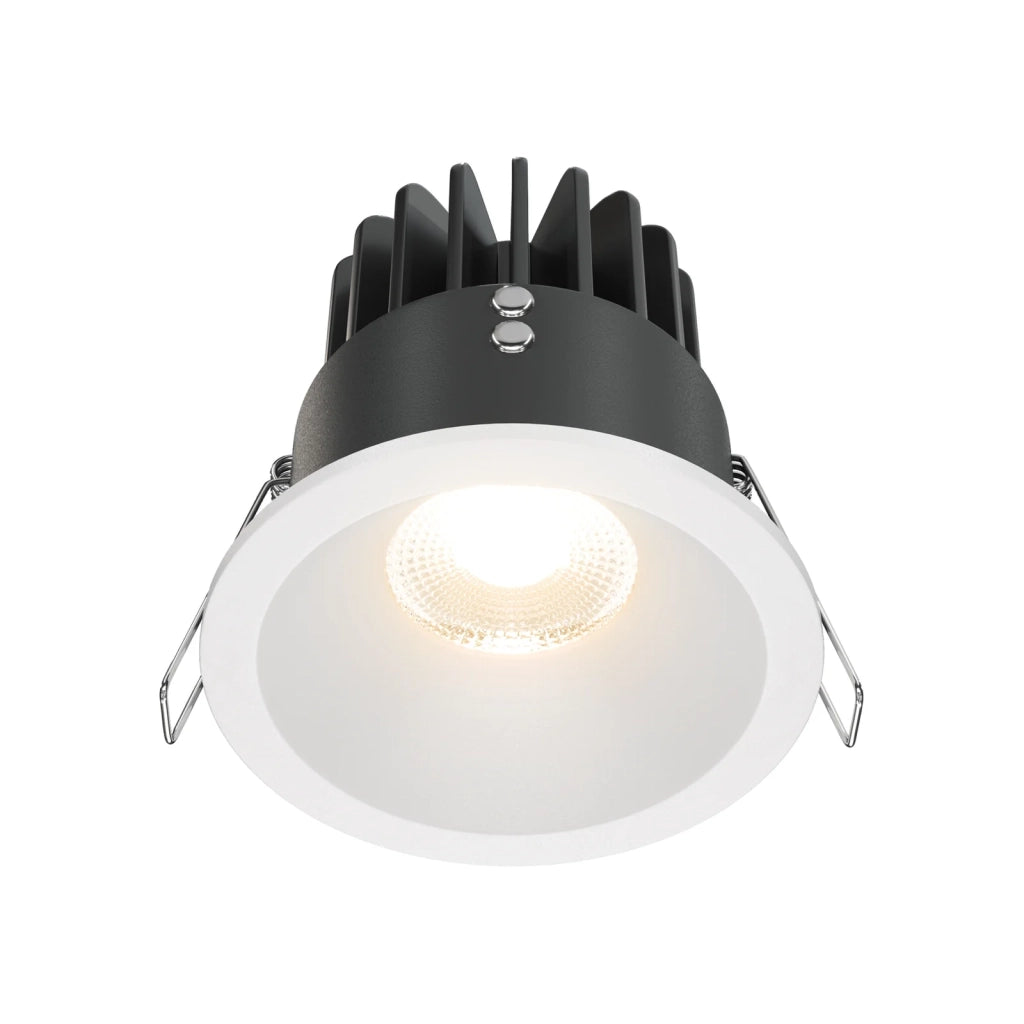 Maytoni lampada da incasso Zoom 1 luce GU10 bianco alluminio
