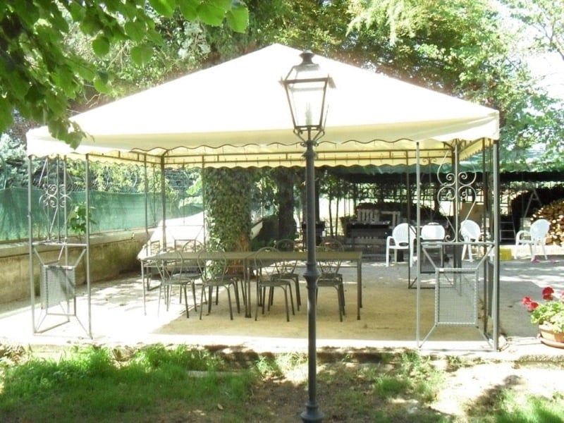 GAZEBO IN FERRO BATTUTO FRIENDLY MT.5X4 ARREDO GIARDINO ARREDAMENTO ESTERNO