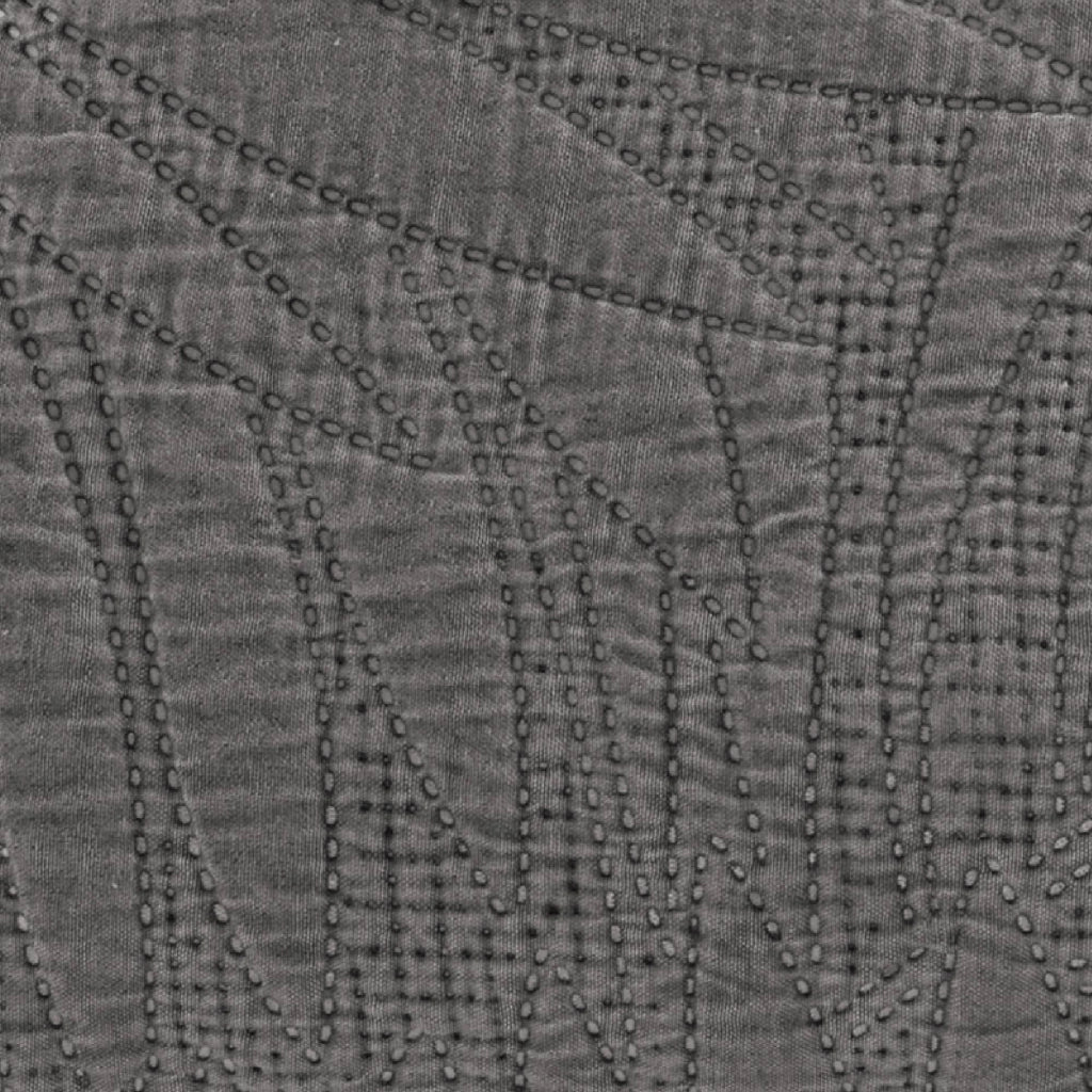Copriletto Trapuntato Matrimoniale Stone Washed 250x250 cm in Microfibra Anallergica 120 gr/mq Trapuntino Leggero Primaverile Estivo Morbido e Resistente Piombo