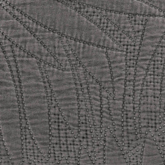 Copriletto Trapuntato Matrimoniale Stone Washed 250x250 cm in Microfibra Anallergica 120 gr/mq Trapuntino Leggero Primaverile Estivo Morbido e Resistente Piombo