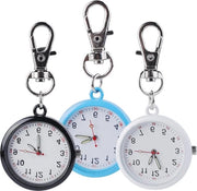 Orologi da parete per infermieri - grappe - acciaio inossidabile - orologio da tasca - cerniera - professioni - infermieri e medici - interni - 3 pezzi.