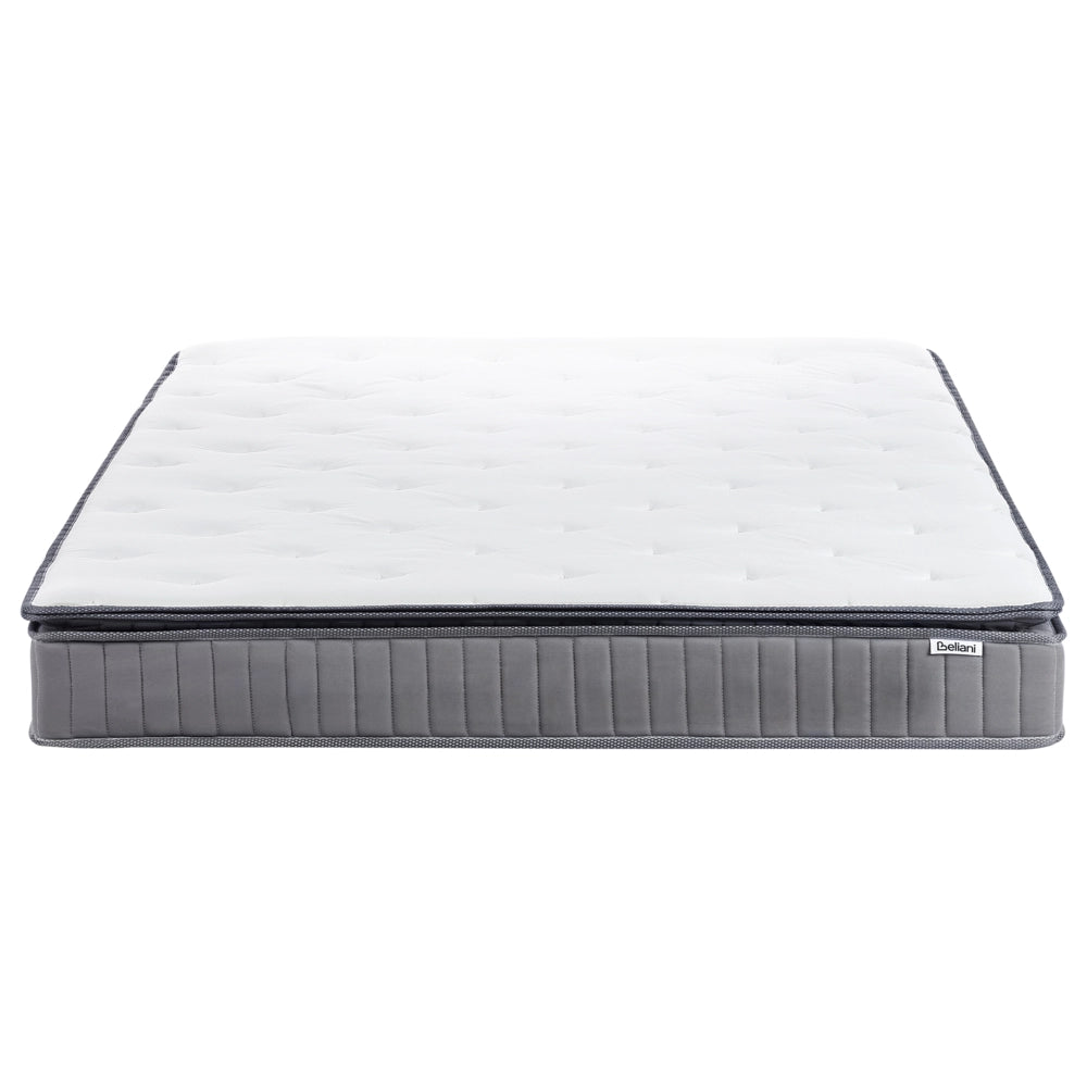 Materasso a molle insacchettate EU misura matrimoniale 180 x 200 cm con imbottitura in memory foam rinfrescante rivestimento rimovibile 3 piedi dura rigidità design moderno trapuntato