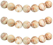 Raccoglitori 12mm 30 pezzi Pietra Sanguigna Pietra Semiopaca Raccoglitori con Foro Pietre Naturali Indipendenti Rondi per la Creazione di Gioielli Bracciali Collane