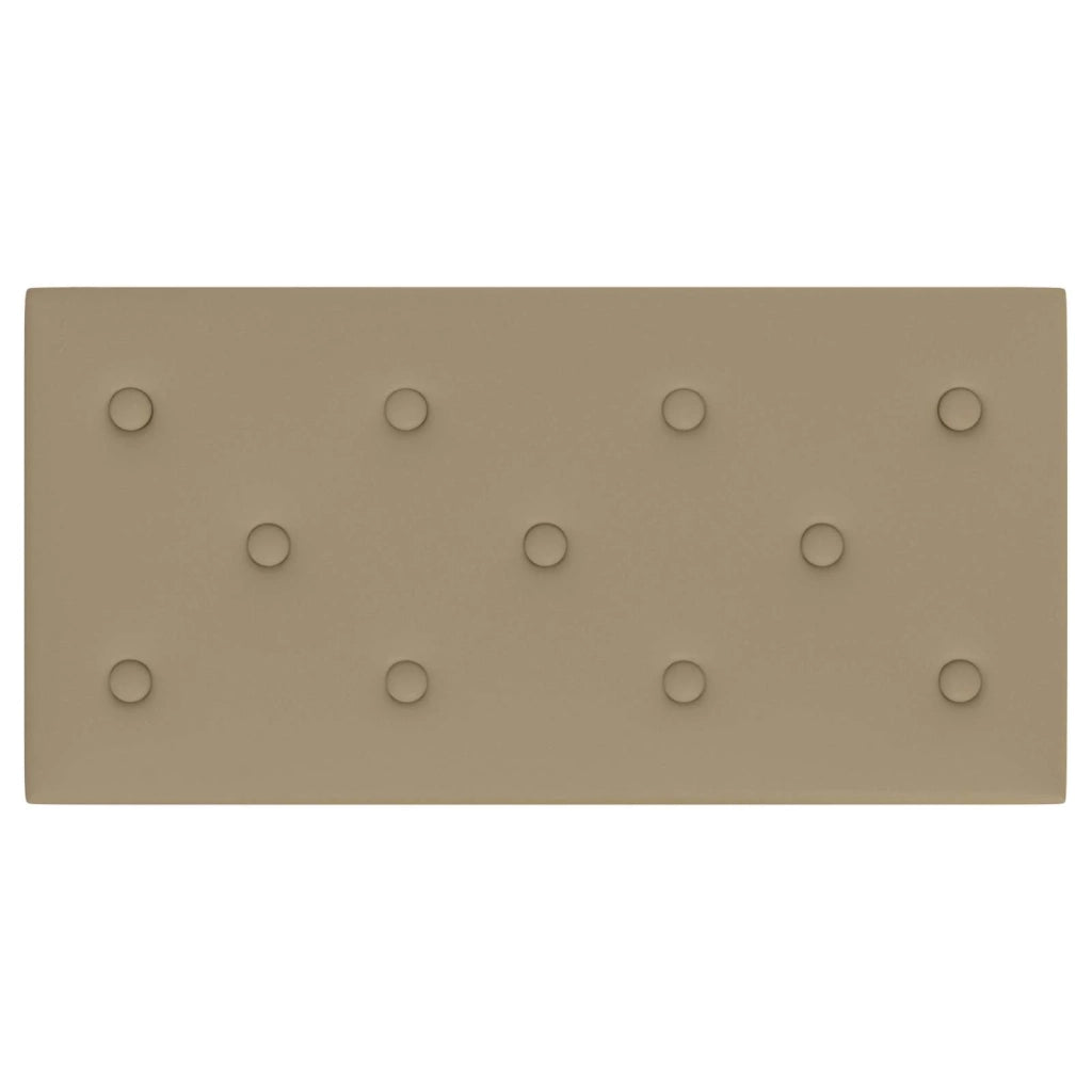 Testiera da Parete 12 pcs Cappuccino 60 x 30 cm Pelle Sintetica 42046706