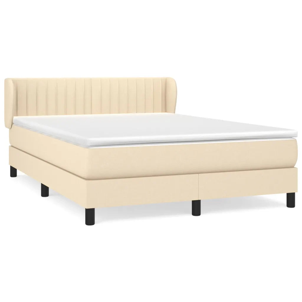 Giroletto a Molle con Materasso Crema 140x200 cm in Tessuto cod mxl 54379