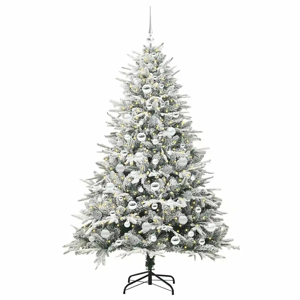 Albero di Natale Artificiale Pre-illuminato con Set di Palline 3395402
