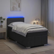 Letto box spring con materasso Grigio Scuro 80 x 200 cm Tessuto 3452538
