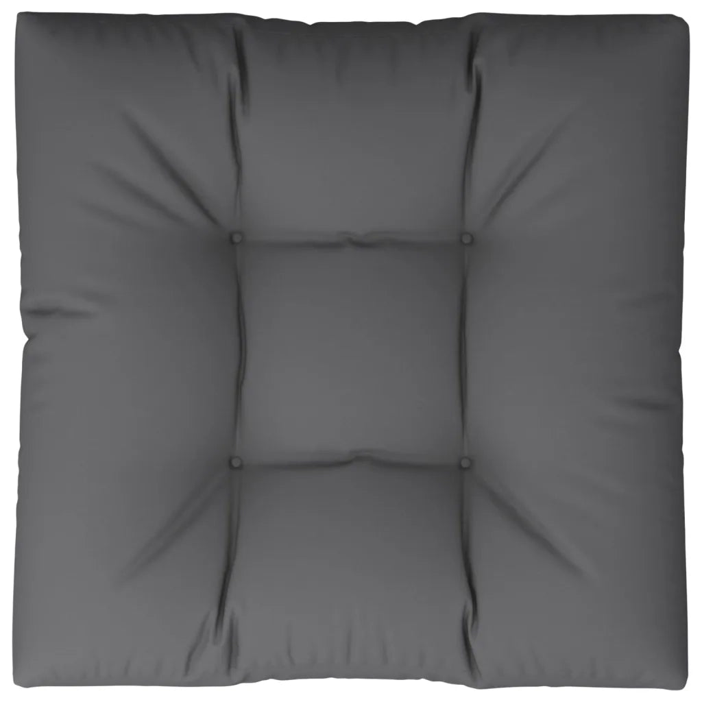 Cuscino per Pallet Antracite 80x80x12 cm in Tessuto 360491