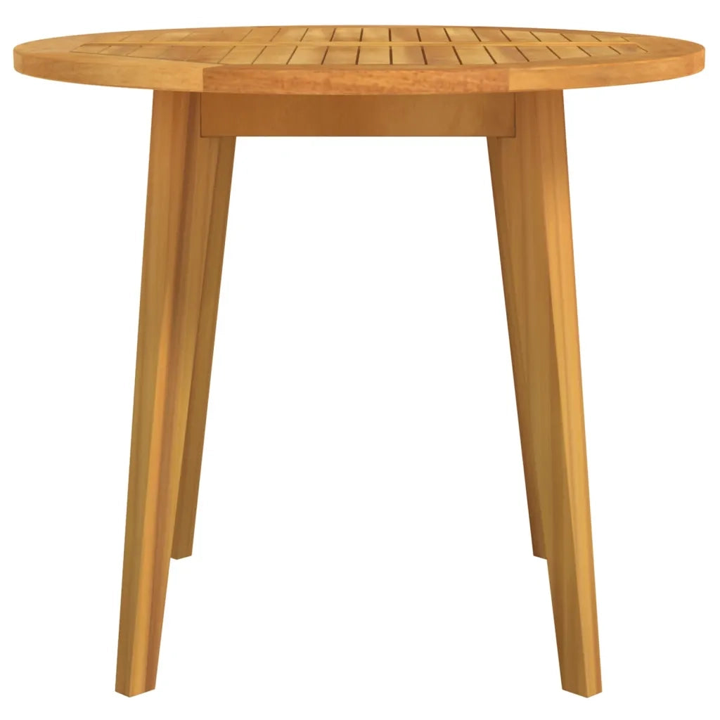 Tavolo da Giardino Ã˜85x75 cm in Legno Massello di Acacia cod mxl 34244