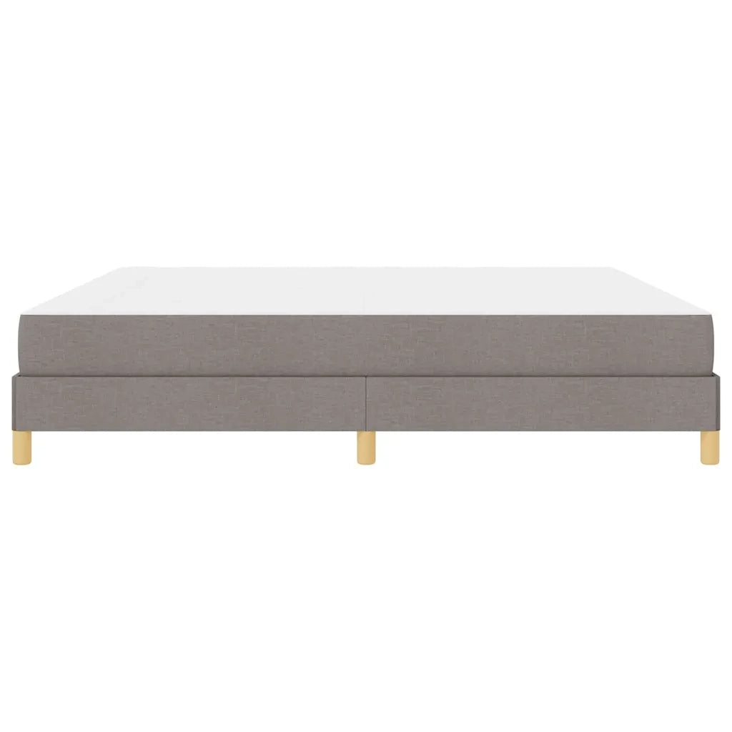 vidaXL Letto a molle Tortora e Marrone 200 x 200 cm