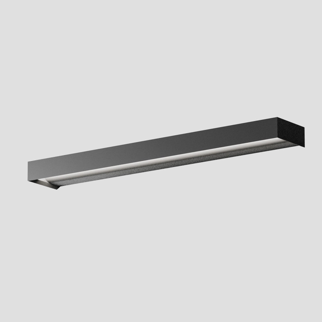 Lampada a Parete LED GAP 30W 2420lm 3000K Alluminio Nero Opaco Dimmerabile Taglio Fase - Gealuce