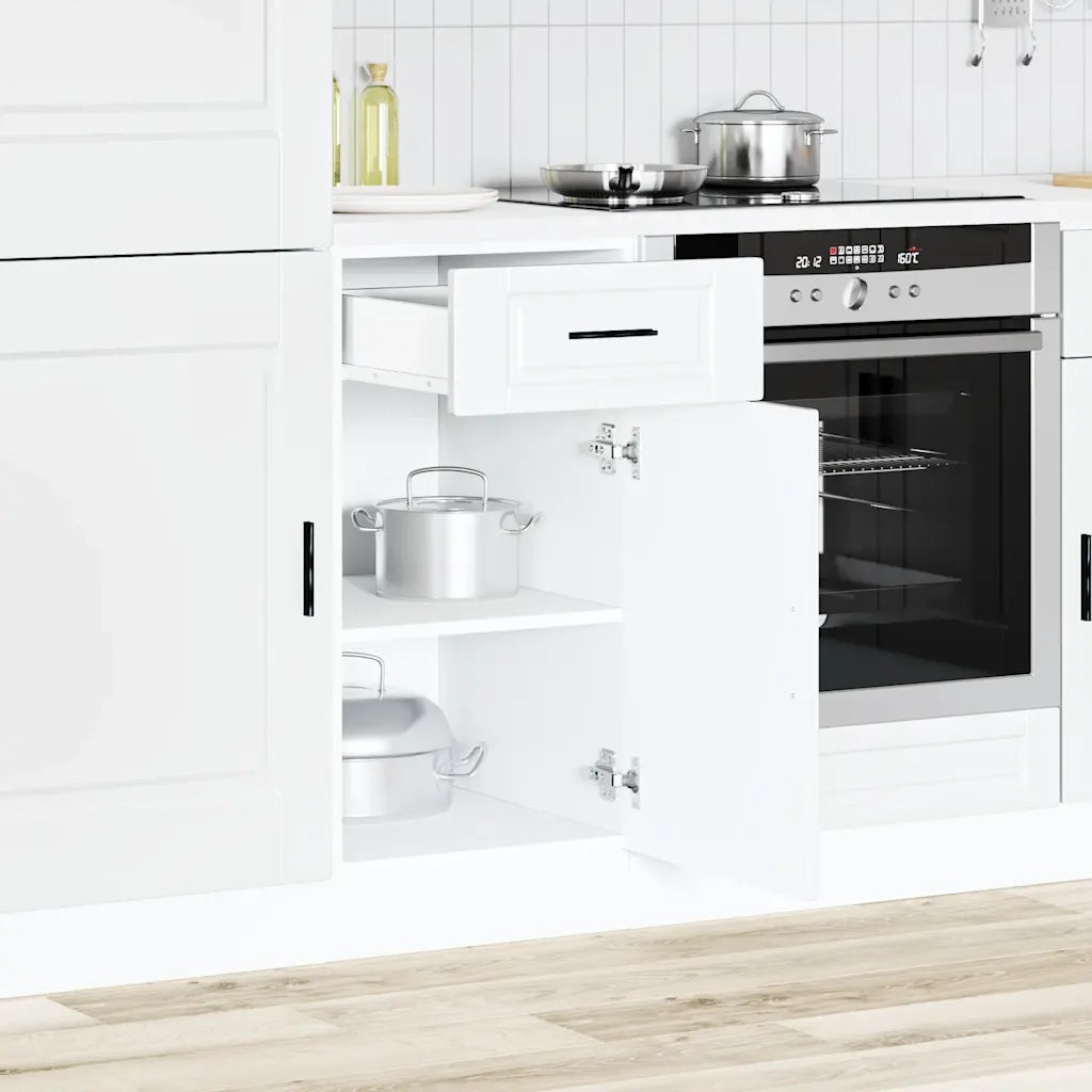 Base da Cucina-Mobile Base da Cucina Porto Bianco in Legno Multistrato 566044