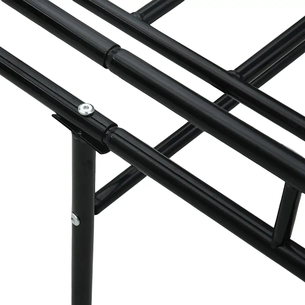 Telaio Divano Letto Nero in Metallo 90x200 cm