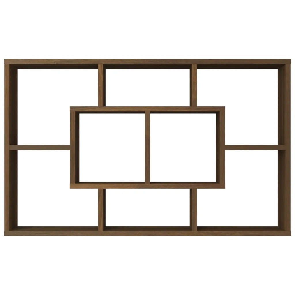 Mensola a Muro Rovere Marrone 85x16x52,5cm in Legno Multistrato 820462