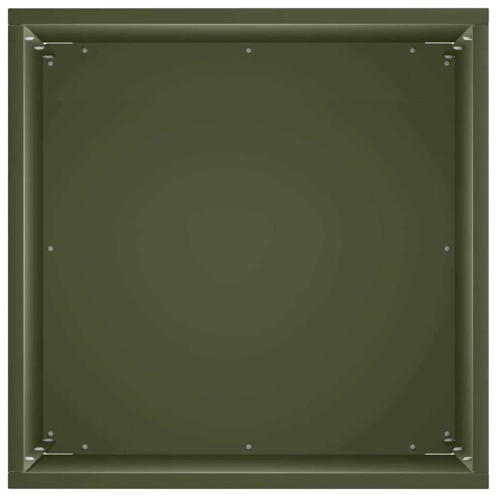 Vaso da giardino 2 pz Verde Oliva 30 x 30 x 40 cm 8005337