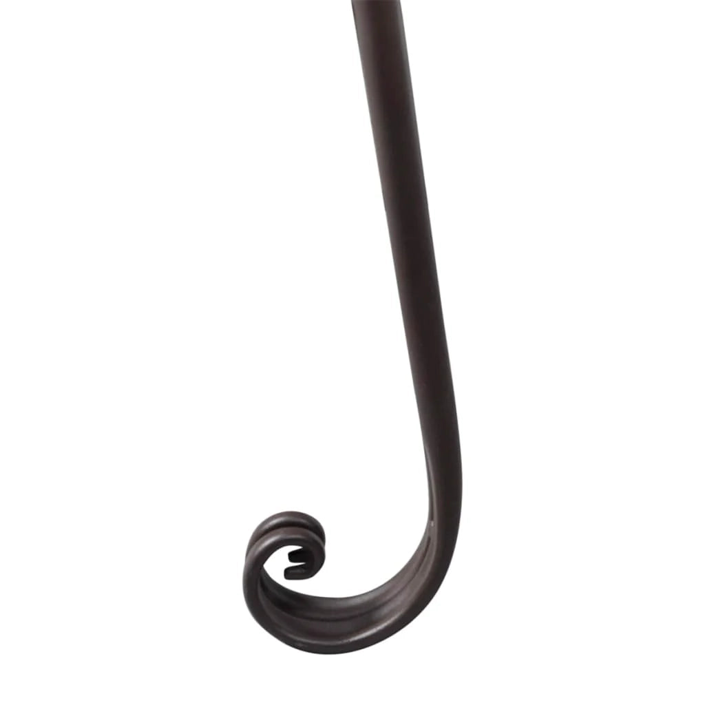 Chaise longue da giardino 128 cm acciaio marrone anticato 02_0011867