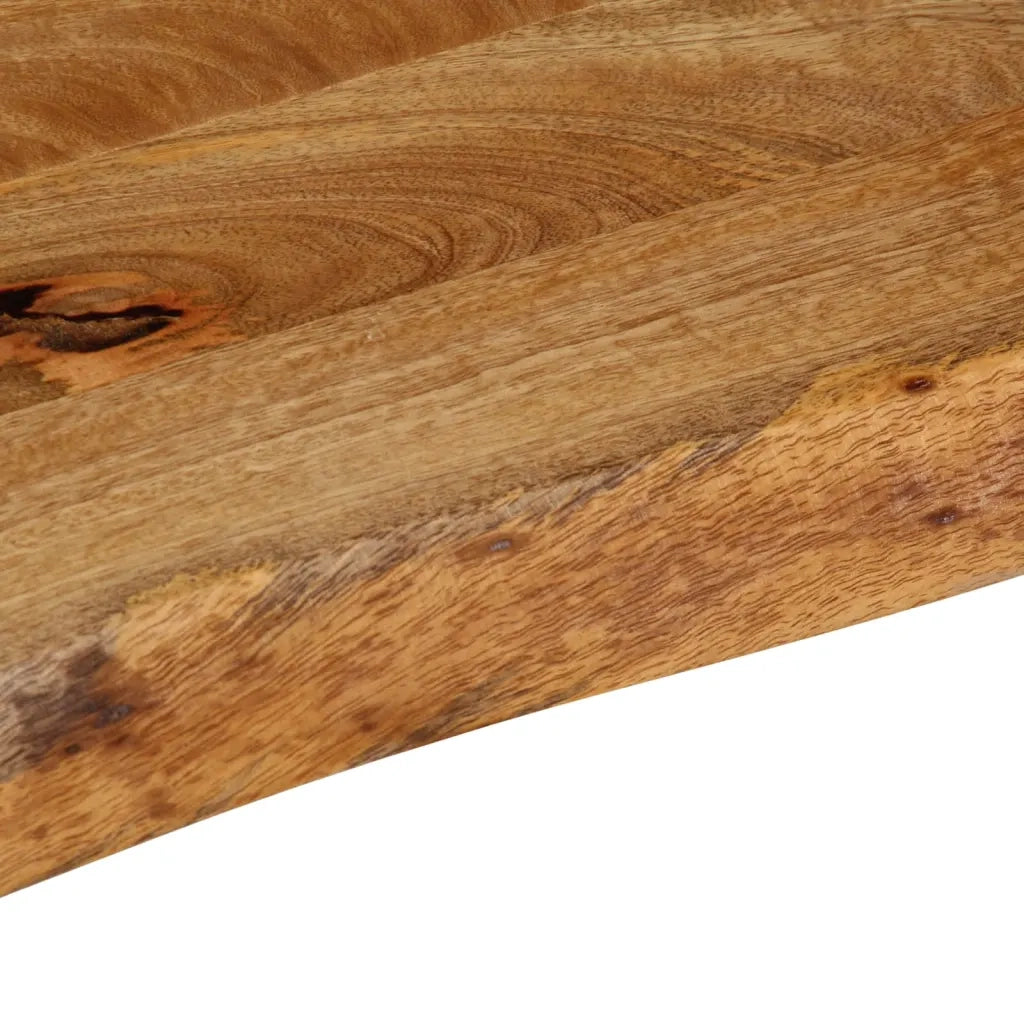 Piano Tavolo Bordi Vivi 110x40x3,8cm in Legno Massello di Mango 370493