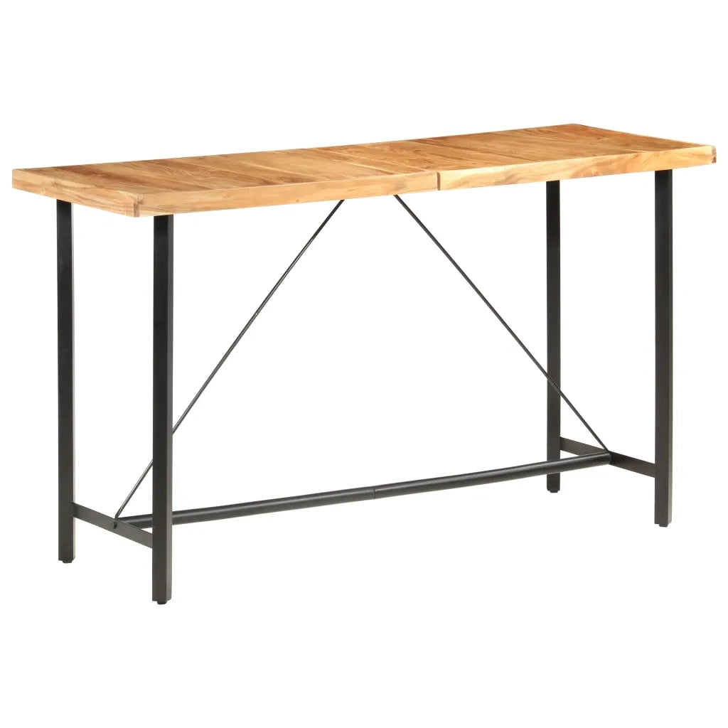 Tavolo da Bar 180x70x107 cm in Legno Massello di Acacia cod mxl 60029