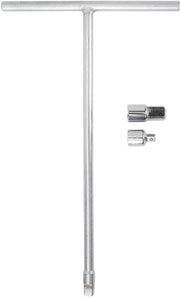Kit di chiavi a doppia testa 3/8 pollici - Manico T con adattatore - Acciaio inox