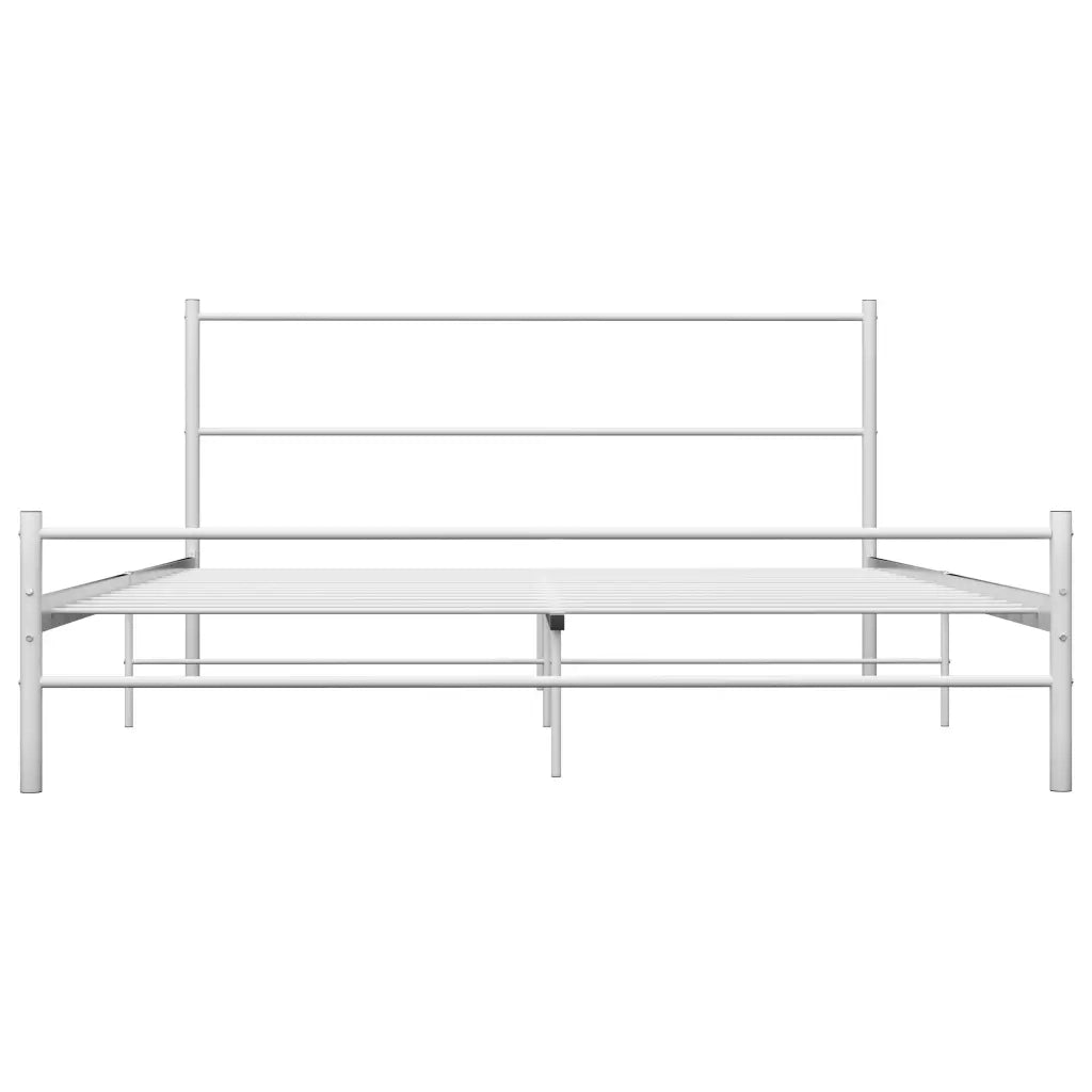 Giroletto-Struttura Letto Bianco in Metallo 140x200 cm 931713