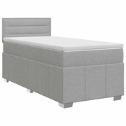 Letto box spring con materasso Grigio Chiaro 90 x 200 cm 3451115