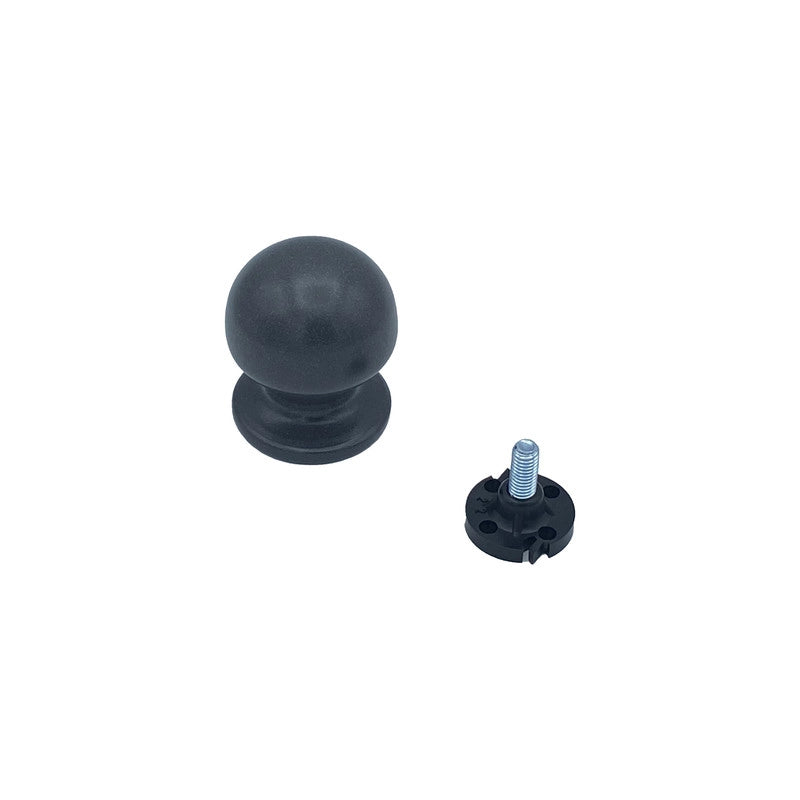 Pomolo fisso per porta SAGUATTI 869/50YAB in alluminio grigio opaco