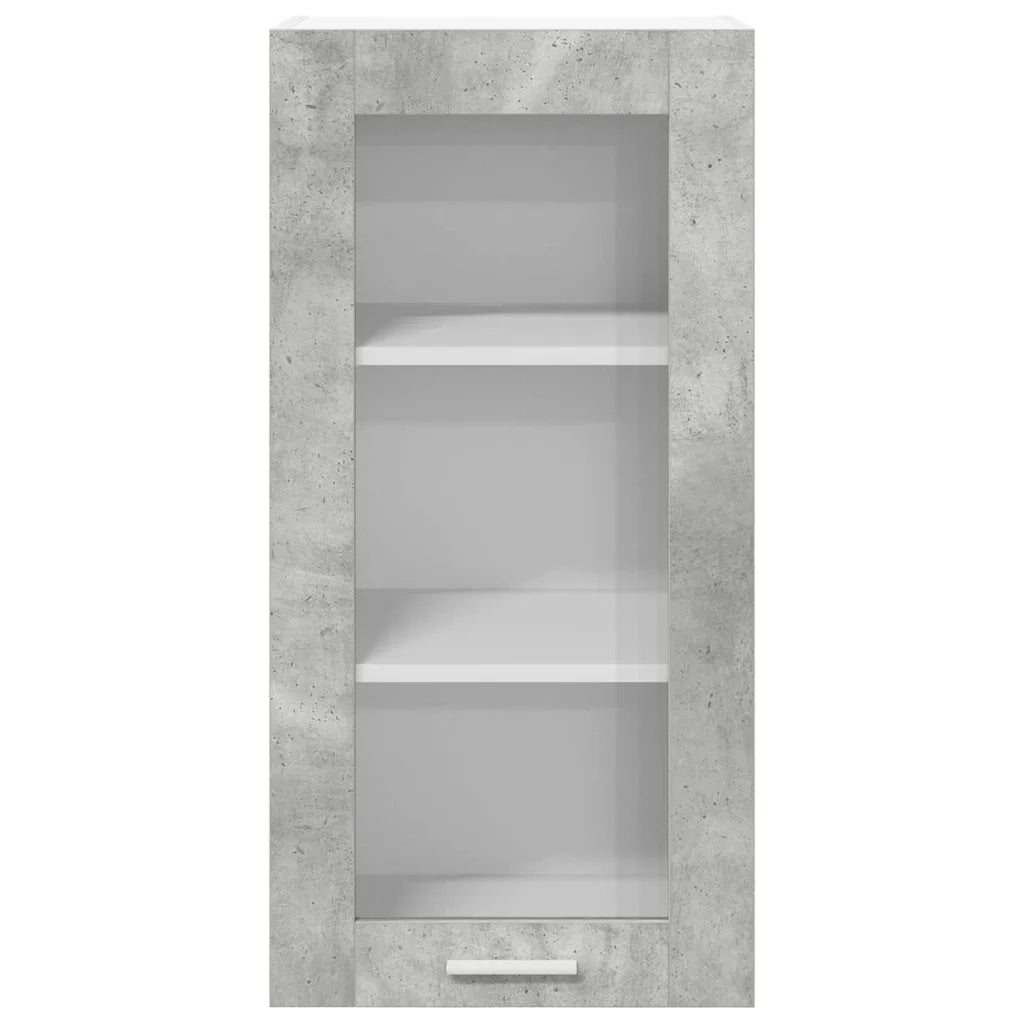 Armadio pensile con porta Grigio cemento 40 x 31 x 80 cm 884304