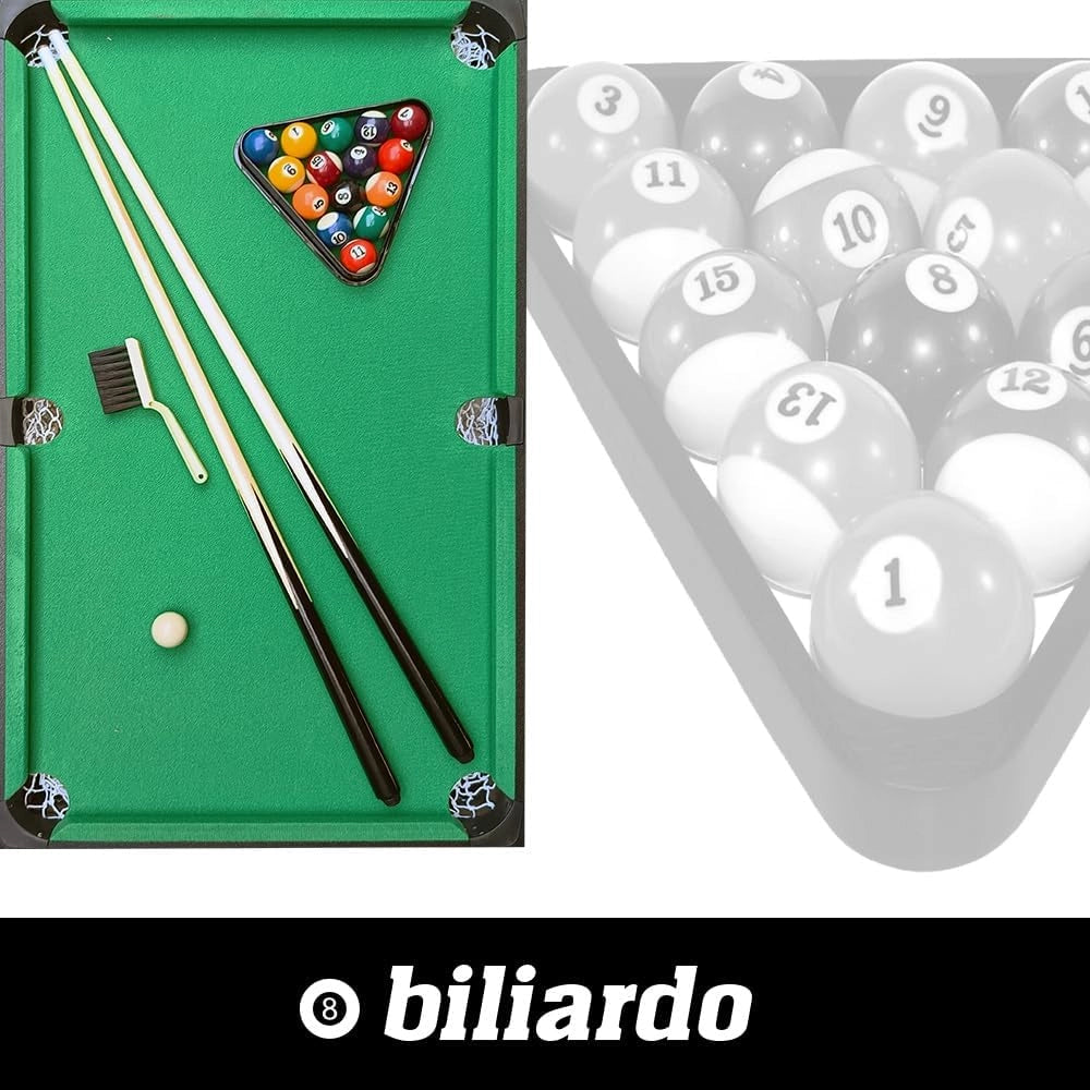 Calcio Balilla Pieghevole Tavolo Multigioco Bambini 5 in 1 Calcio Balilla, Biliardo, Ping Pong, Hockey e Curling - Dimen