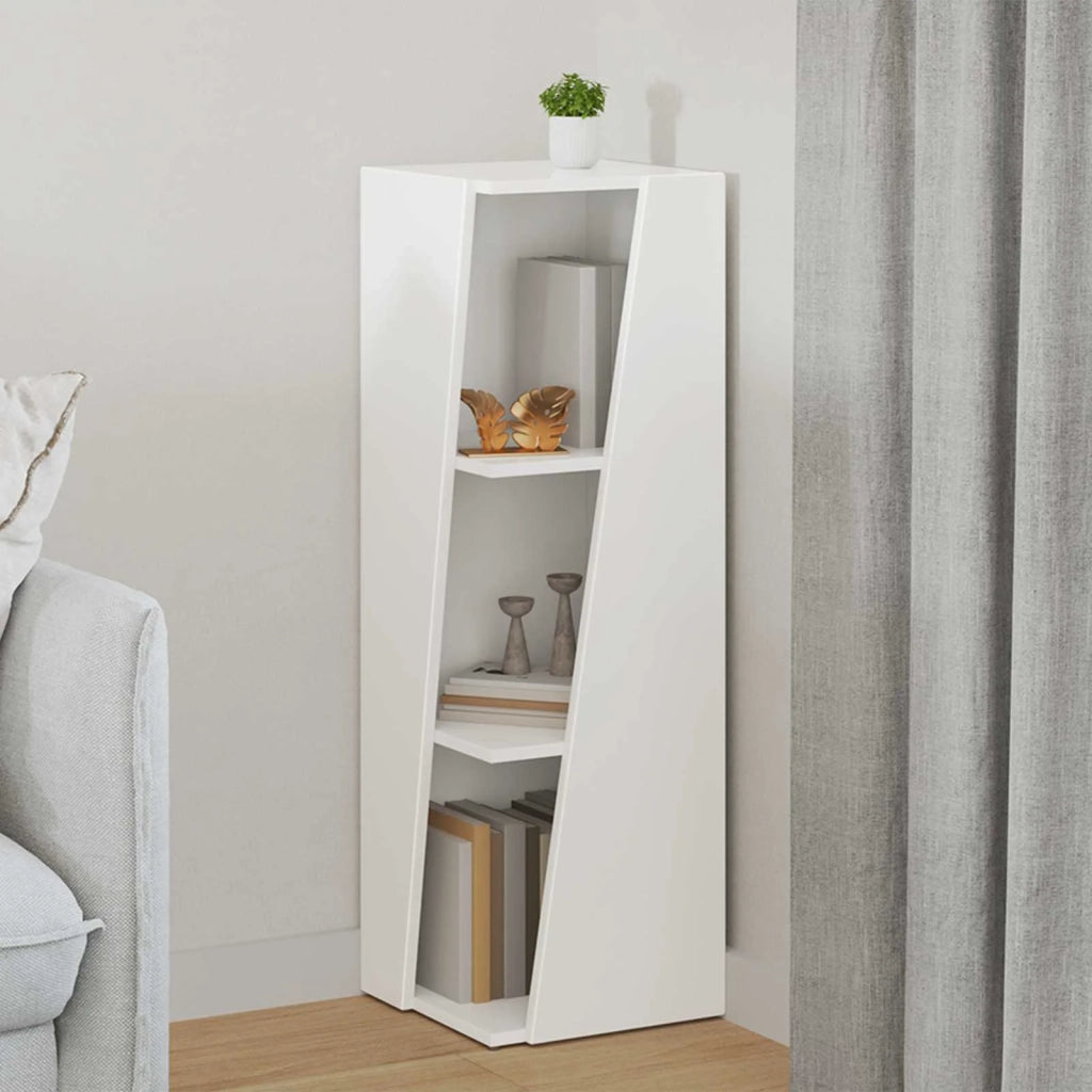 Mensola laterale 33 x 32 x 100,5 cm Legno ingegnerizzato Bianco 892417